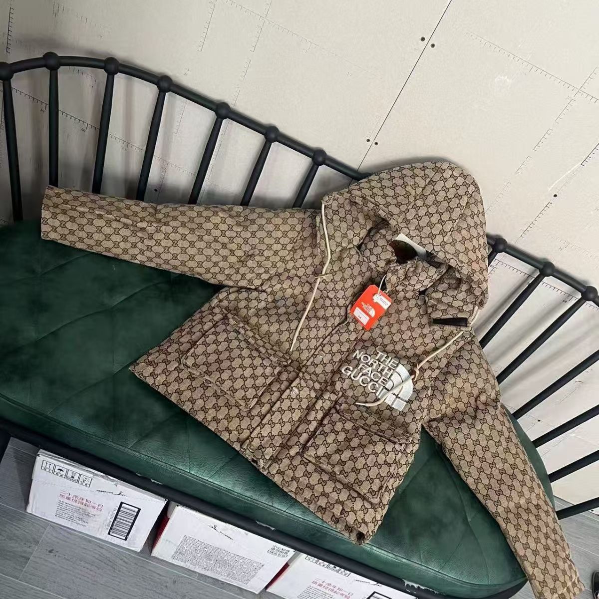 The North Face Gucci cotton-padded clothes unisex