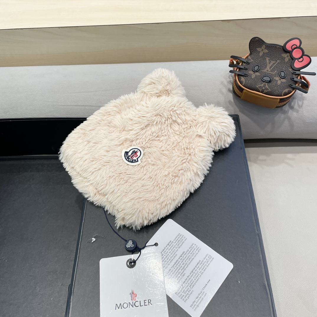 Moncler Little Bear Ears Plush Hat