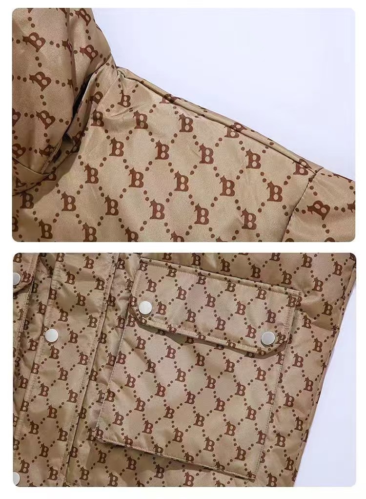 MLB NY couple hooded cotton jacket