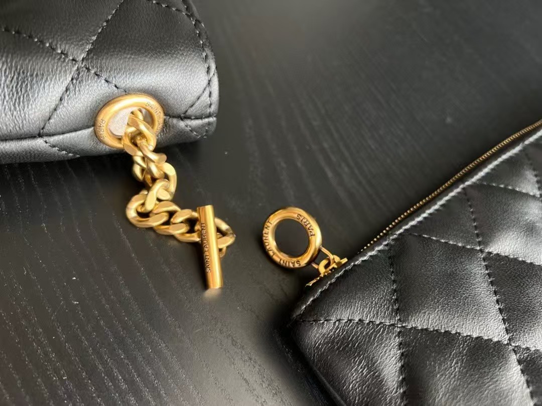 Top version YSL original leather handbag