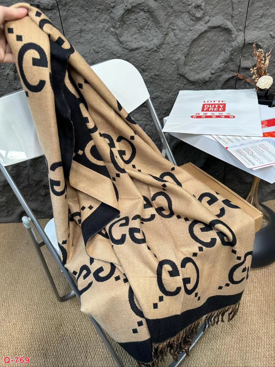 Replica Gucci Cashmere Scarf Unisex Warm Shawl Wrap Scarf