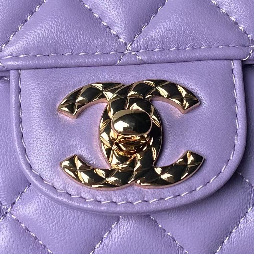 CHANEL Sheepskin CFmini Bag 12A Top Quality