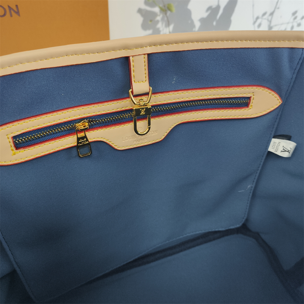 Replica Louis Vuitton denim Canvas Large Neverfull Tote Bag