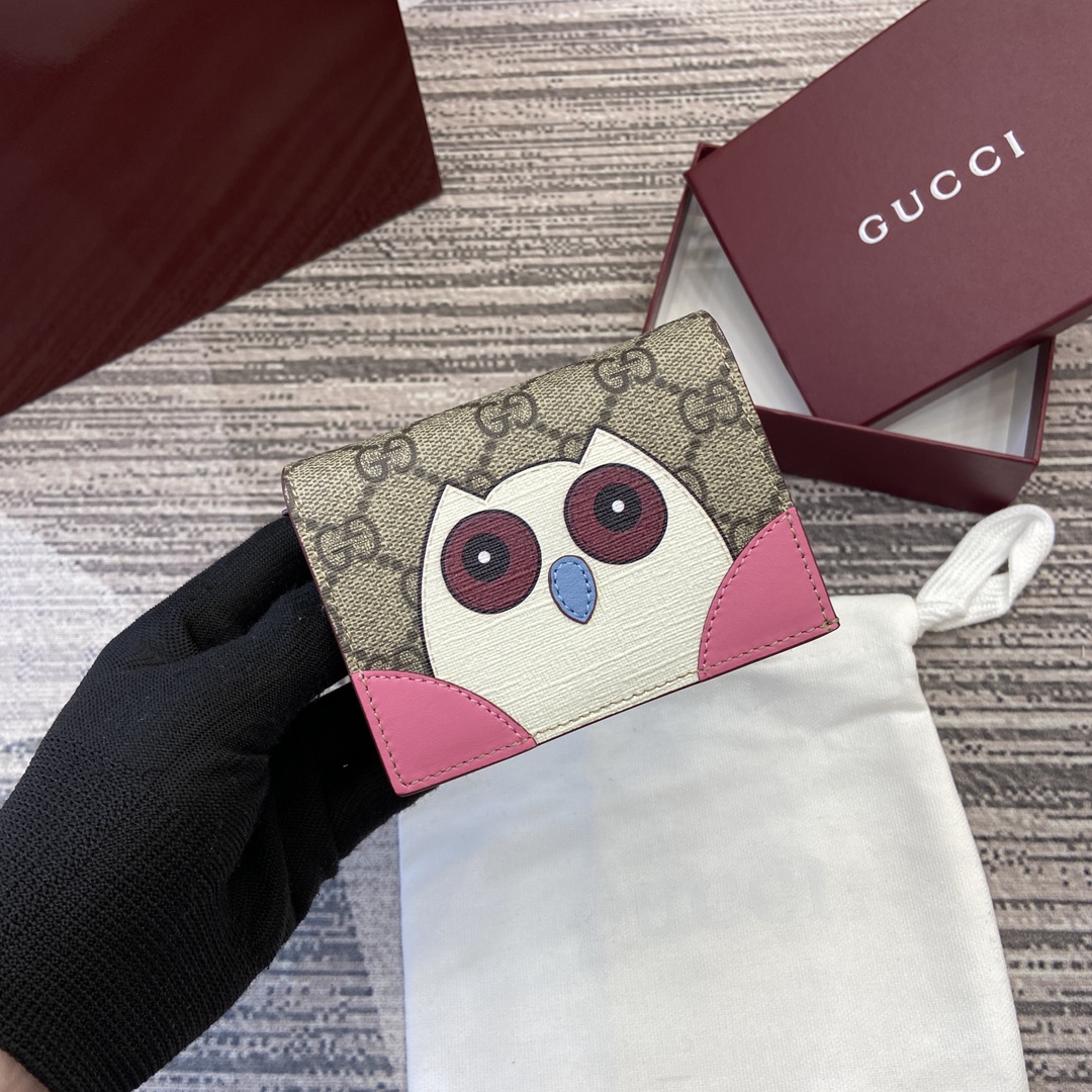 Gucci mini wallet cat puppy panda