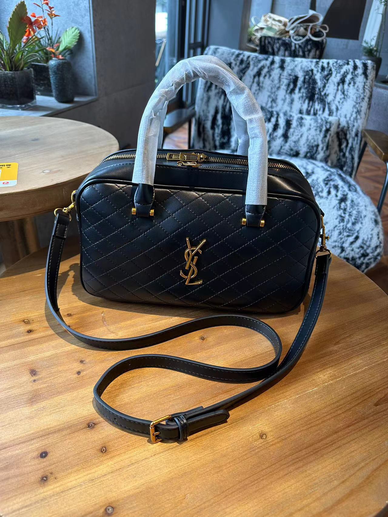Replica Vintage YSL Bowling Pillow Bag