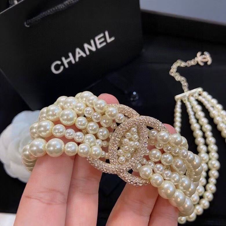 Chanel multi-layered pearl necklace