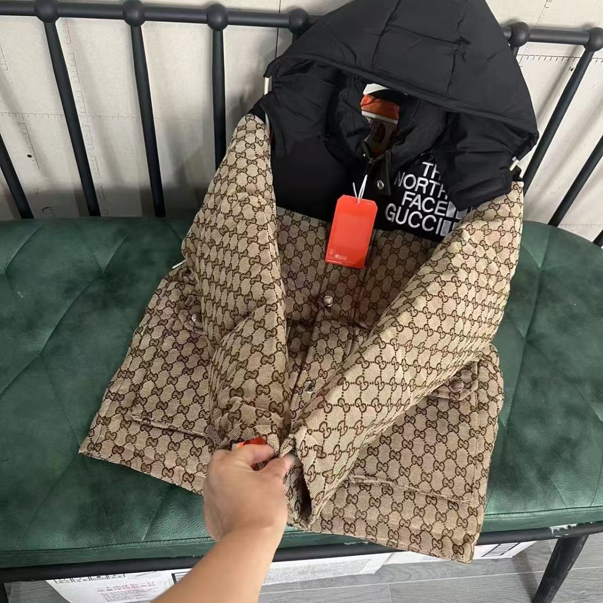 The North Face Gucci cotton-padded clothes unisex