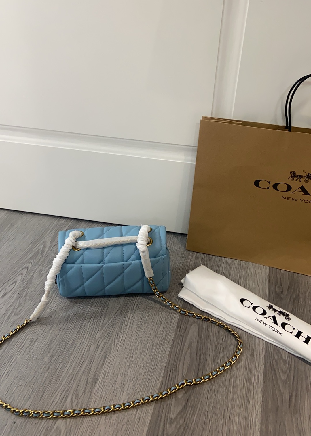 Coach quilting tabby