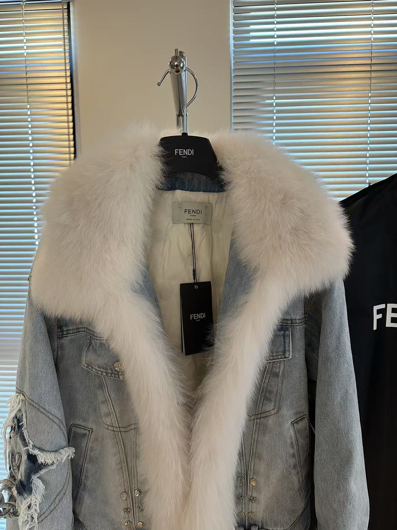 Fendi Fox fur denim fur