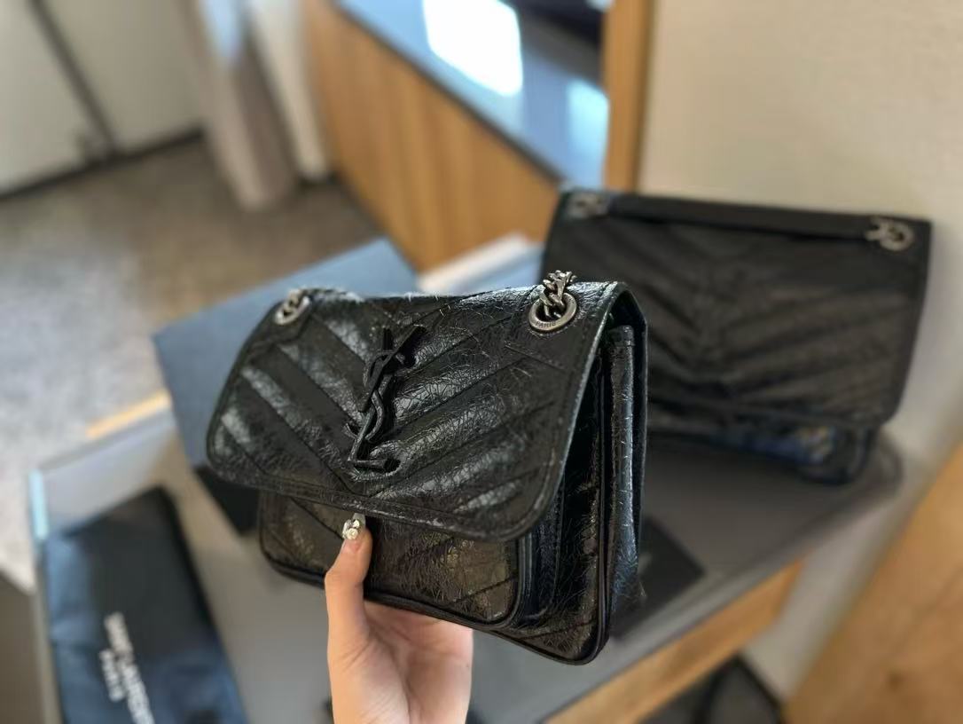 YSL Niki Monogram Logo Bag