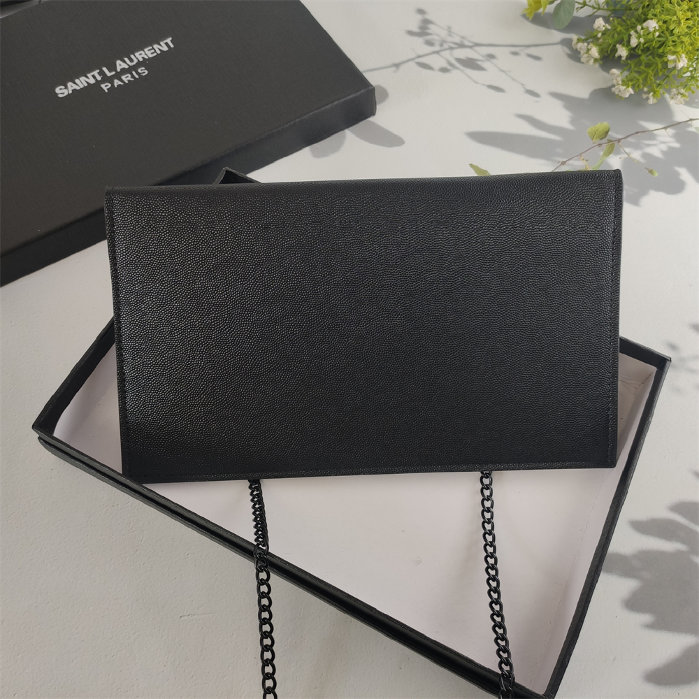 Replica YSL Grain de Poudre Uptown Chain Wallet