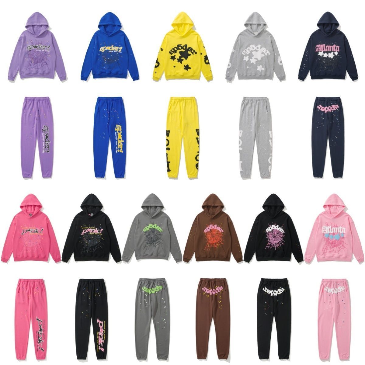 replica sp5der hoodies and pants