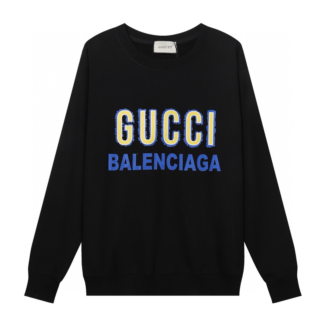 Replica GUCCI printed crew-neck hoodie