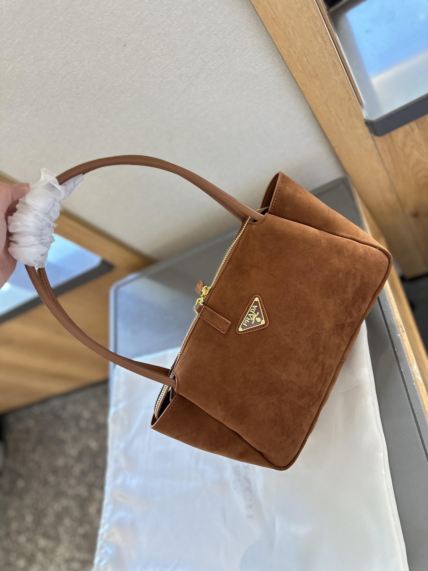 Prada Hobo Tote bag suede
