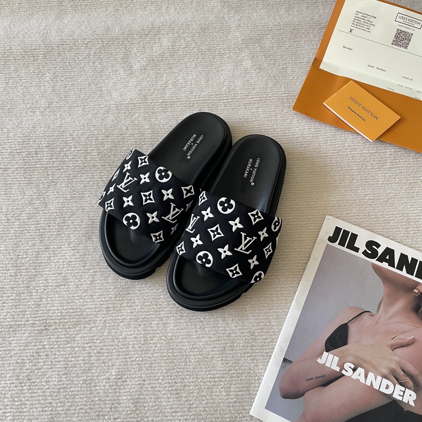 LV Early Spring Letter Buckle Sandals