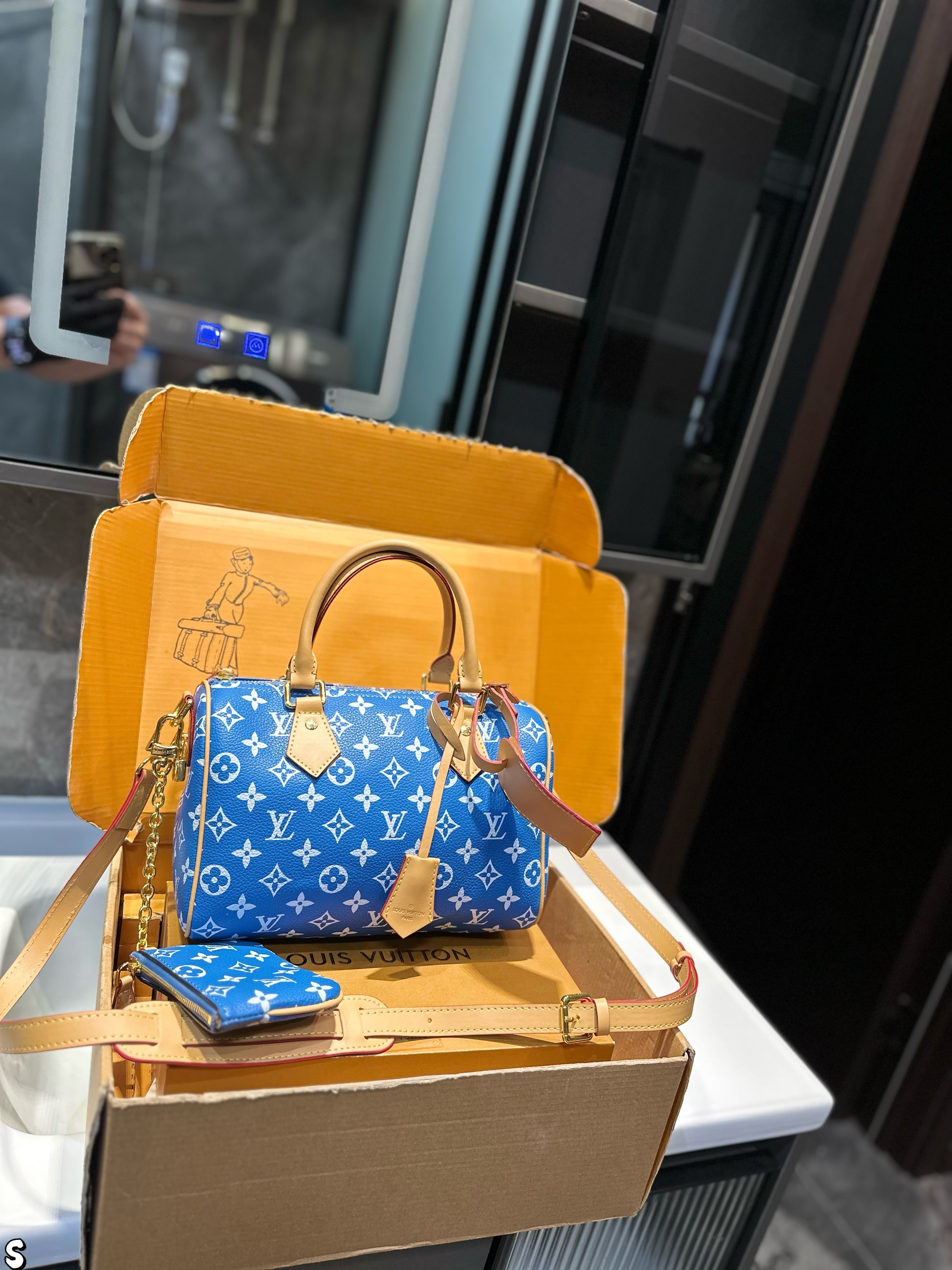 LV Speedy Bandouliere Monogram Leather handbag