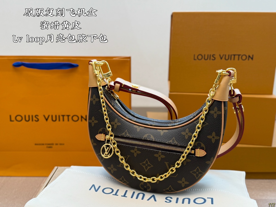 LV loop moon bag underarm bag