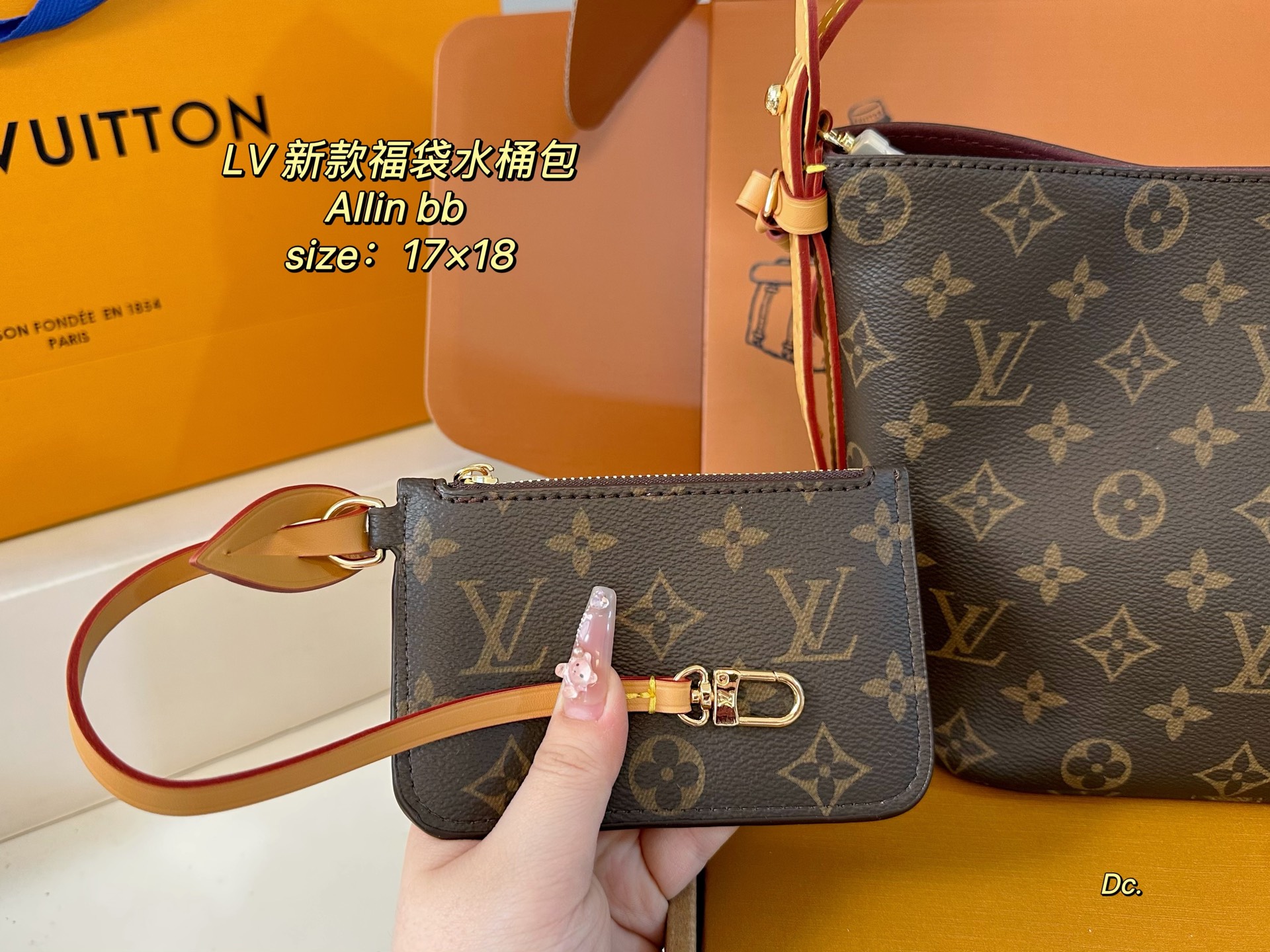 LV new Allinbb bucket bag