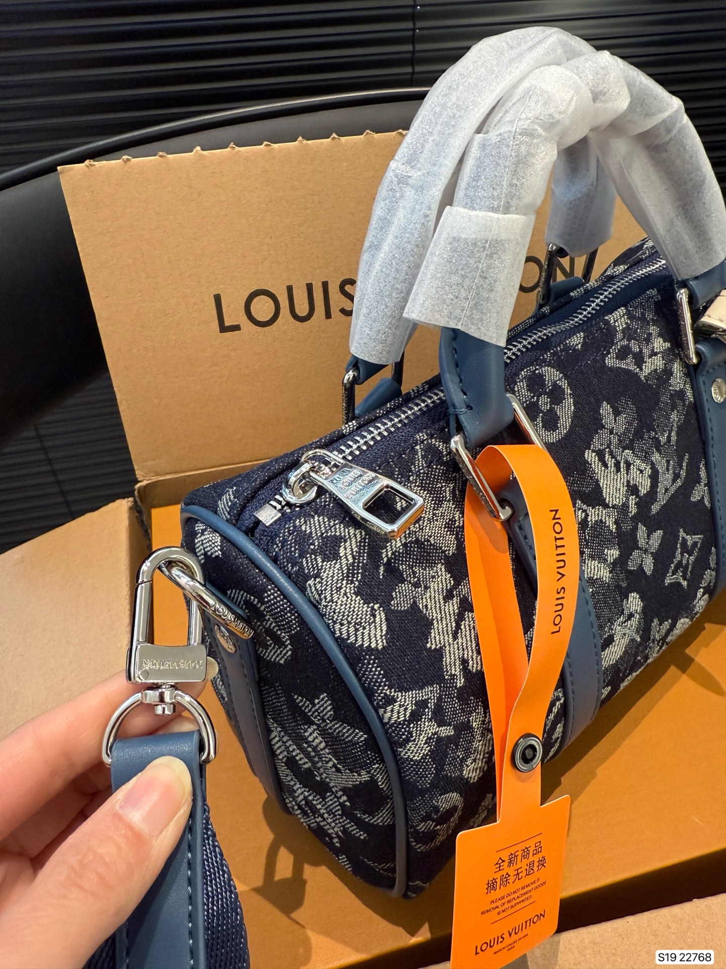 LV denim pillow bag spring and summer show series