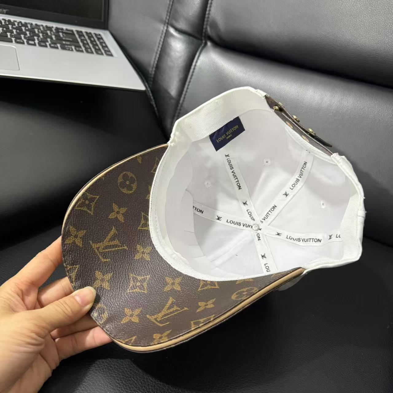 LV patchwork fashion baseball cap