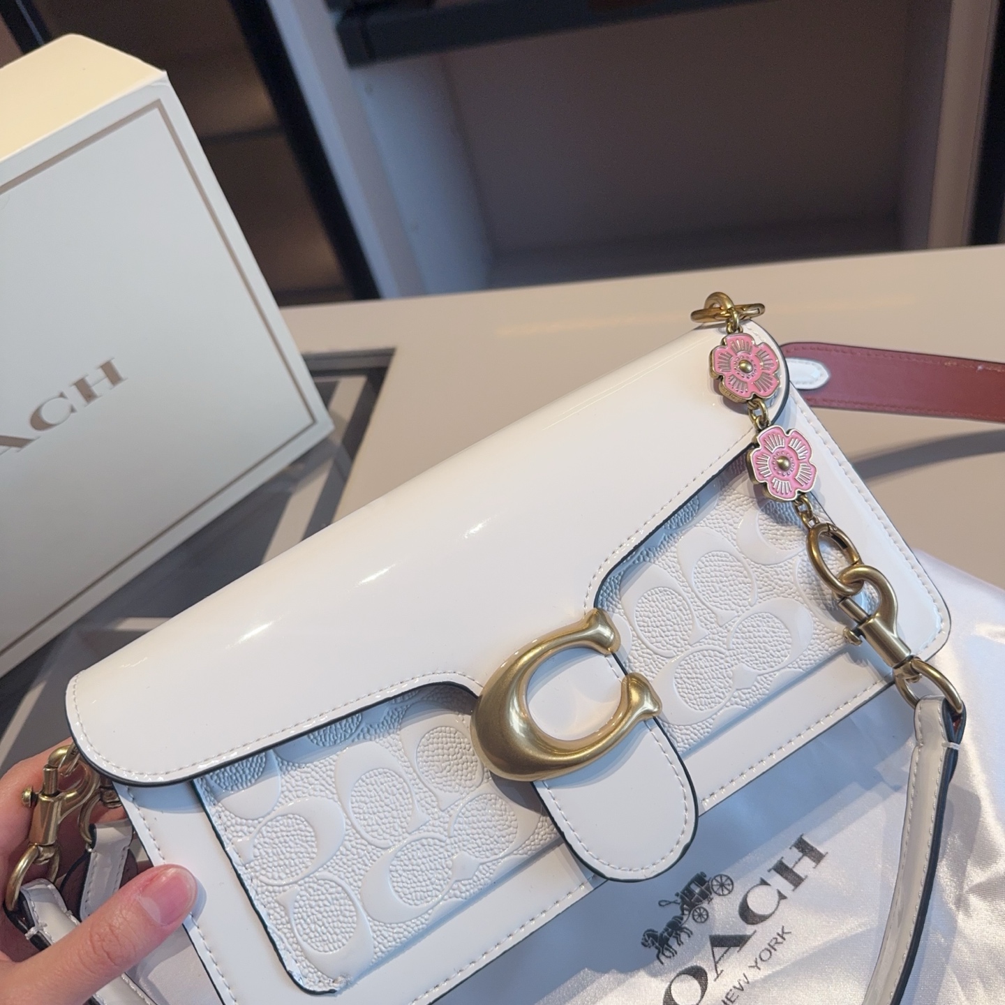 Coach's new patent leather embossed Dionysus bag tall version