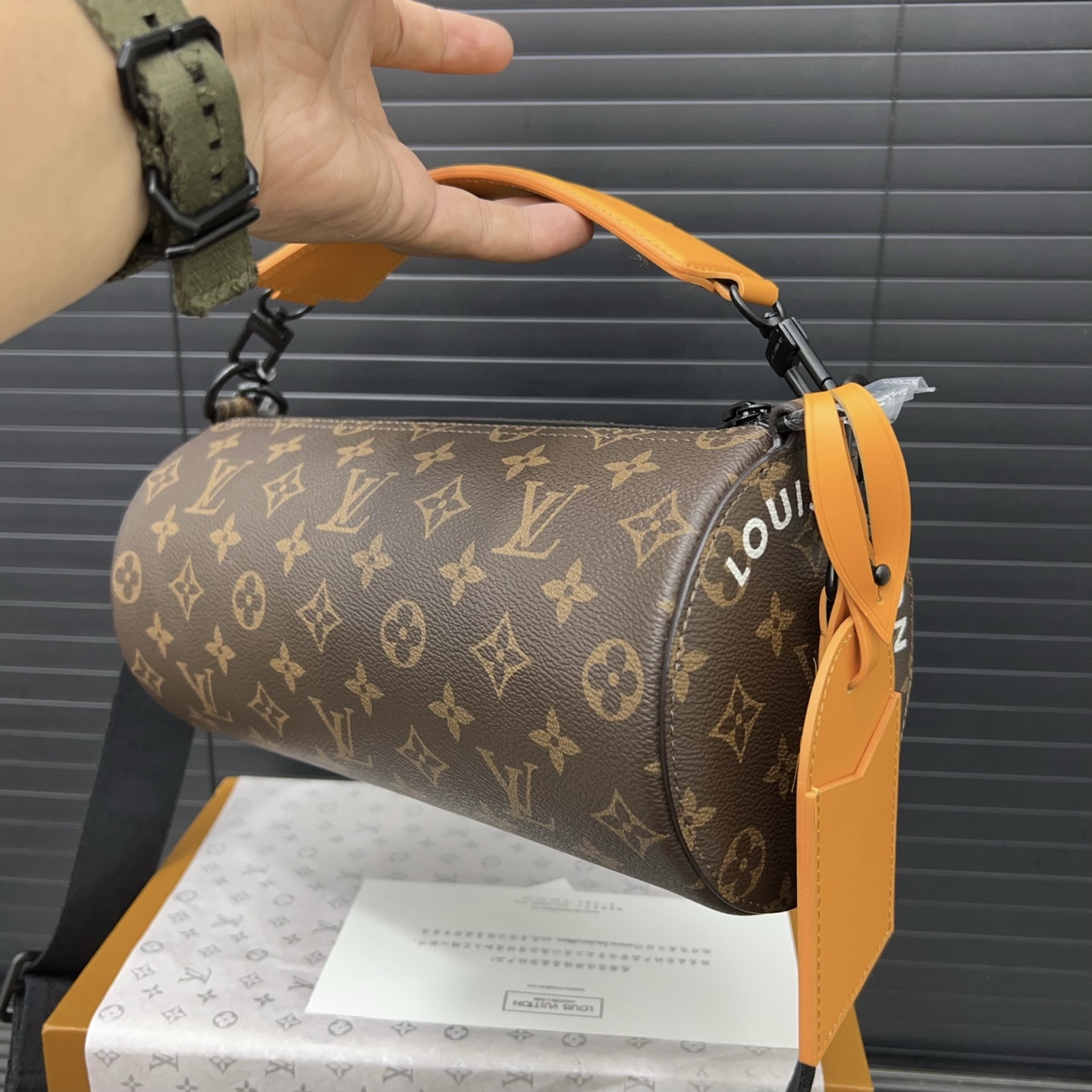 Louis vuitton monogram cylindrical bag