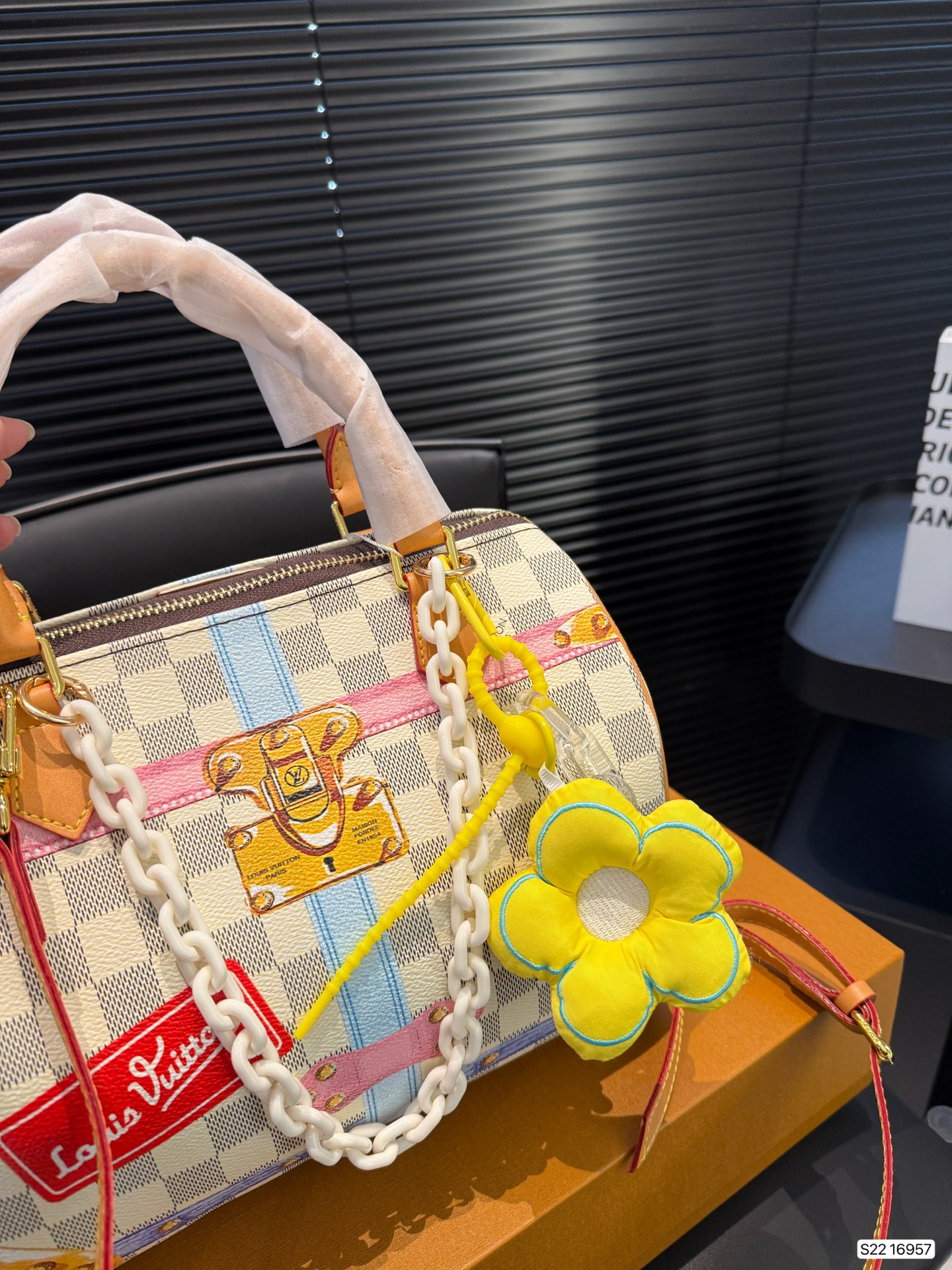 LV painted pillow bag spring and summer show series