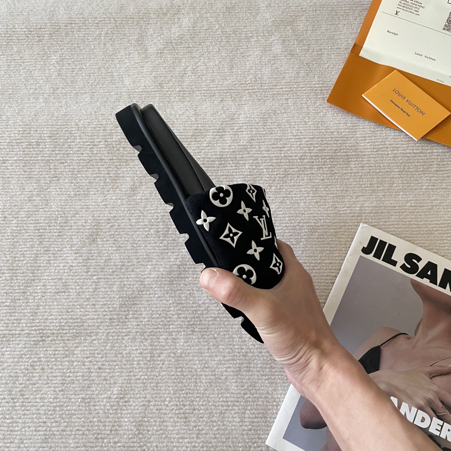 LV Early Spring Letter Buckle Sandals