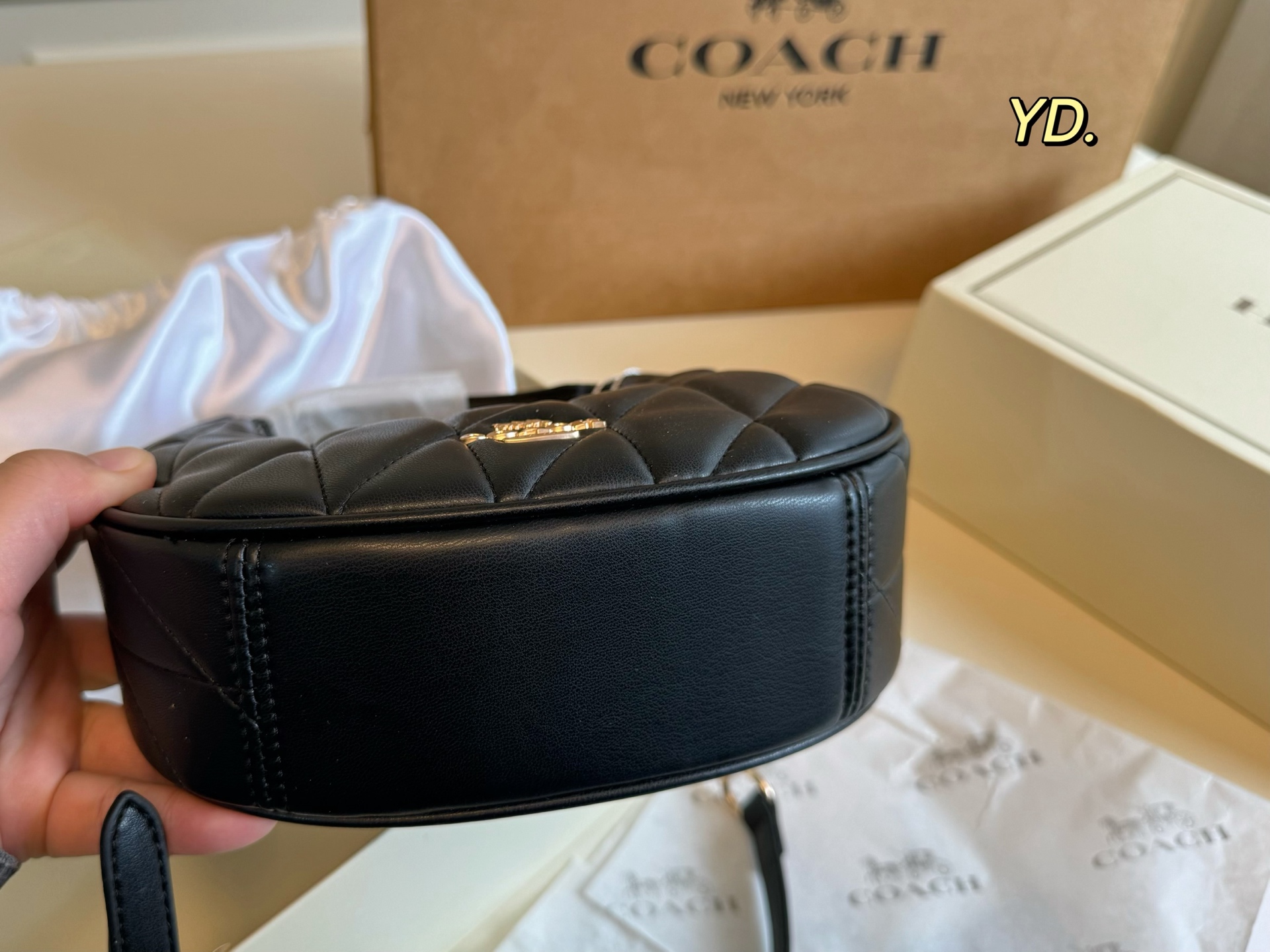 Coach's new Carmen mini crescent armpit bag