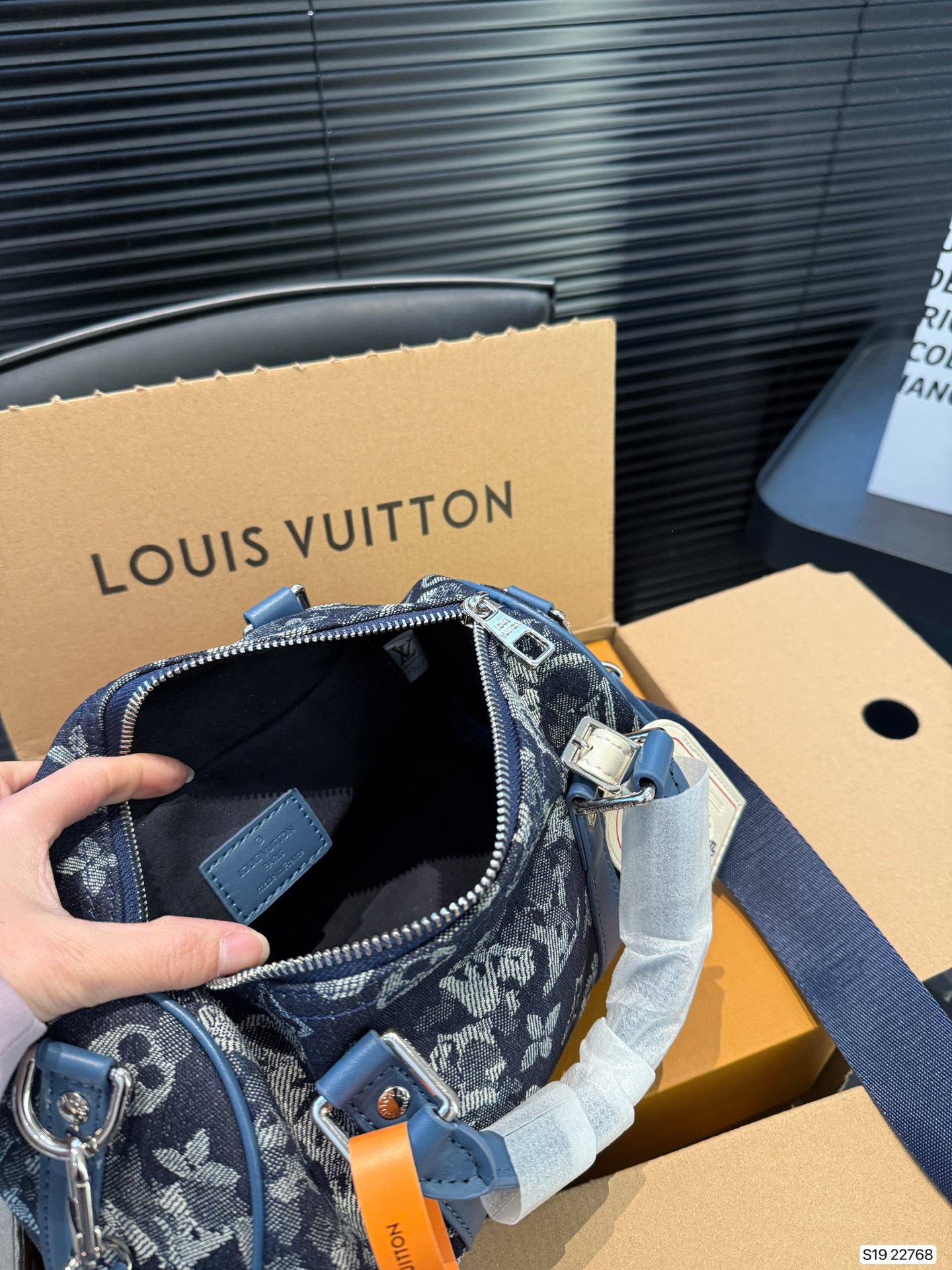 LV denim pillow bag spring and summer show series