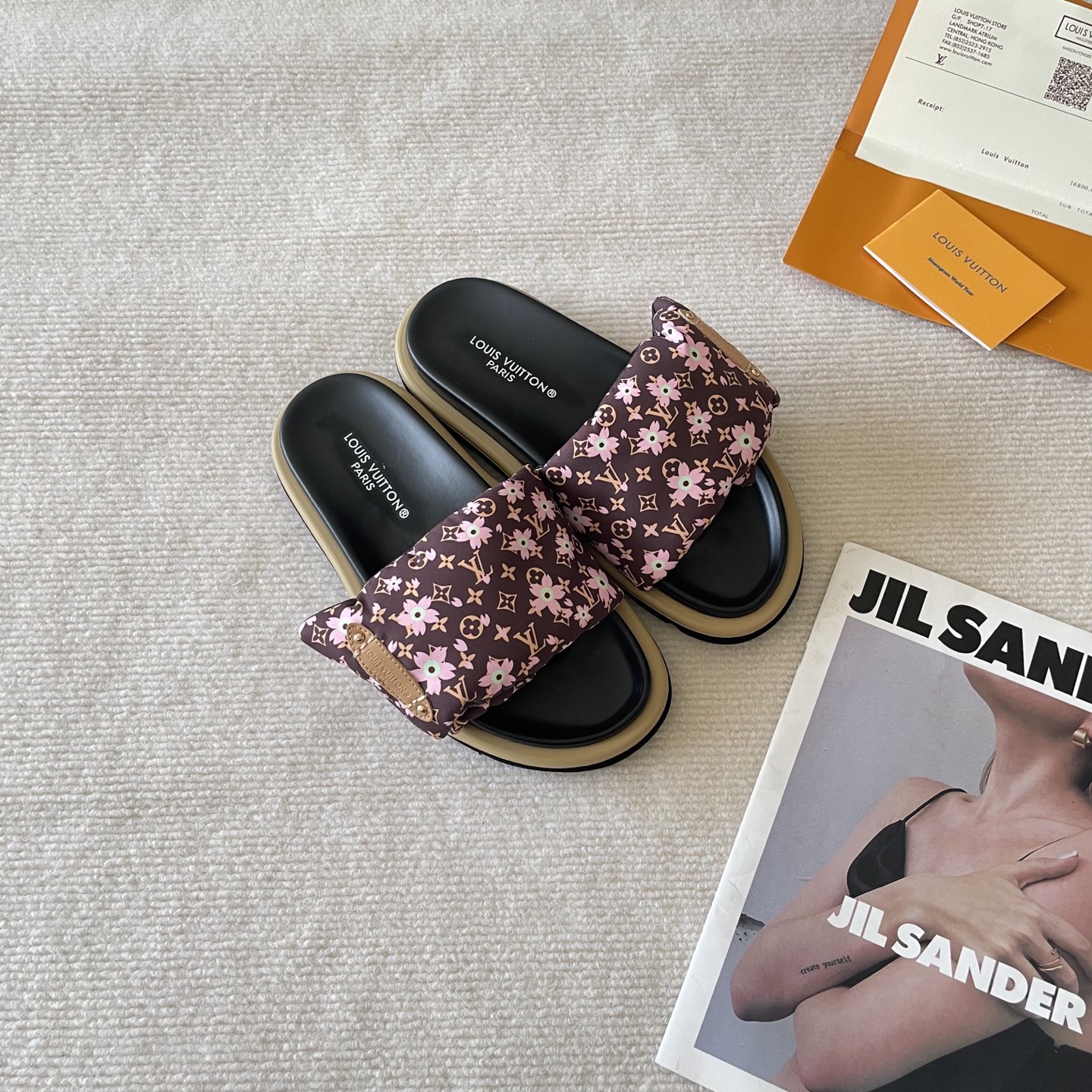 LV Early Spring Letter Buckle Sandals