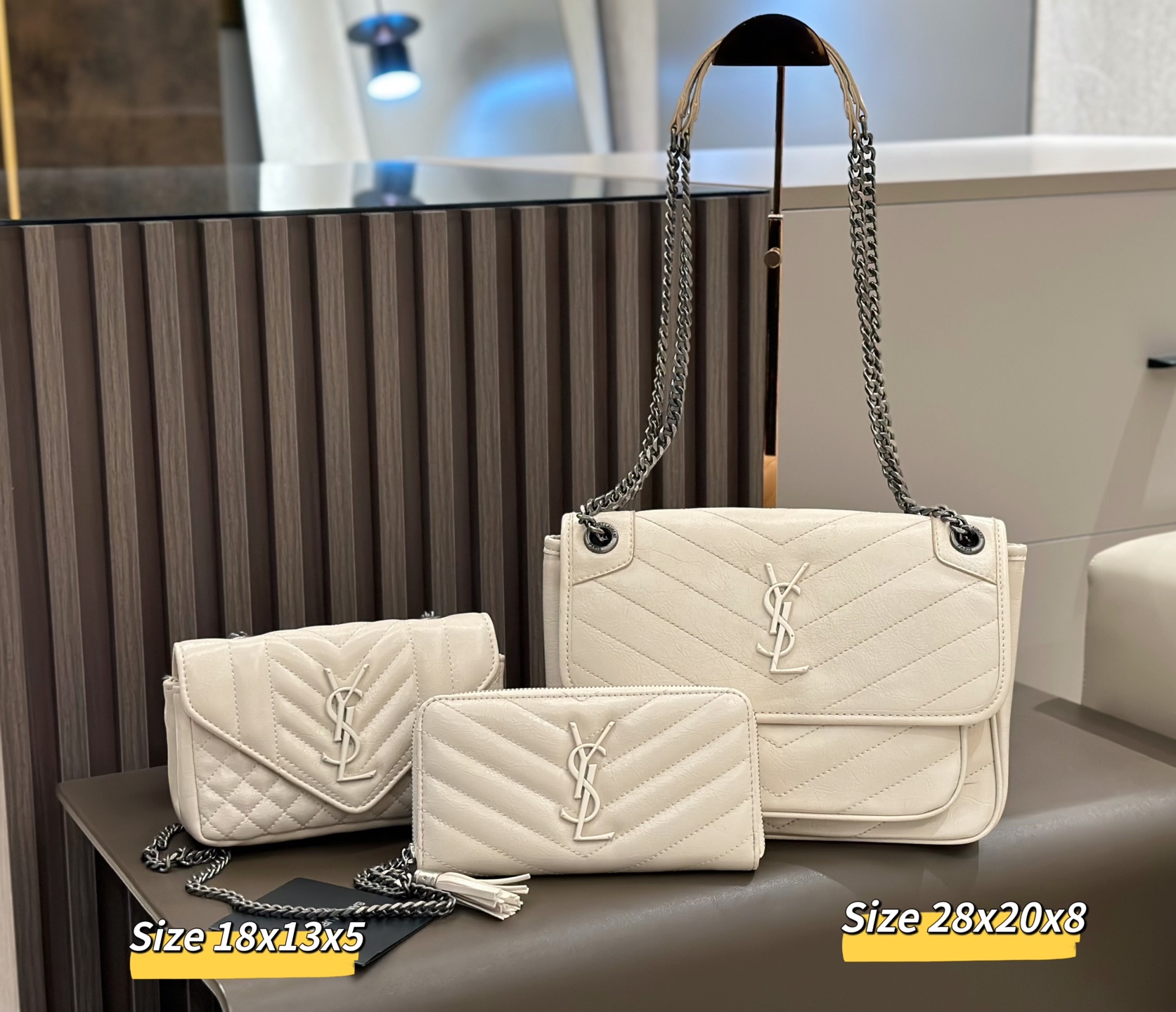 YSL woven three-piece set