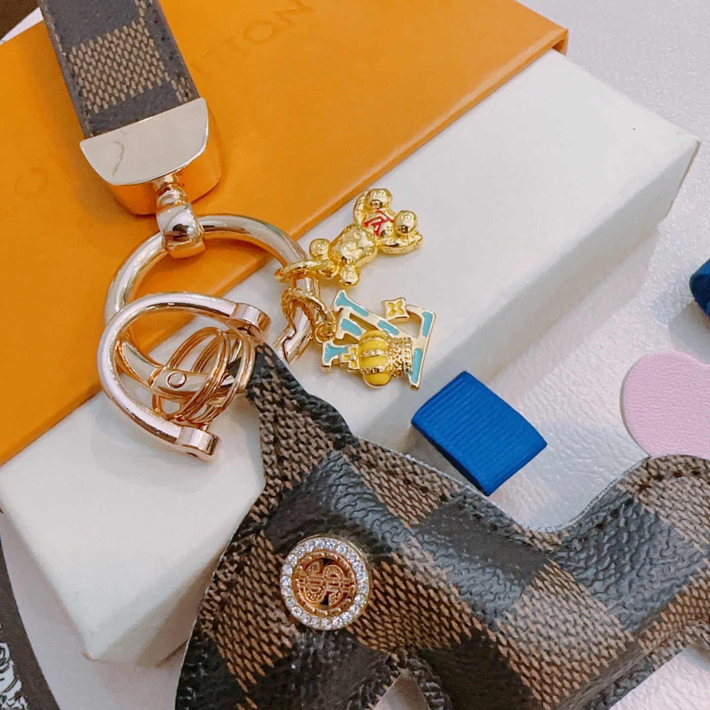 LV keychain bag buckle