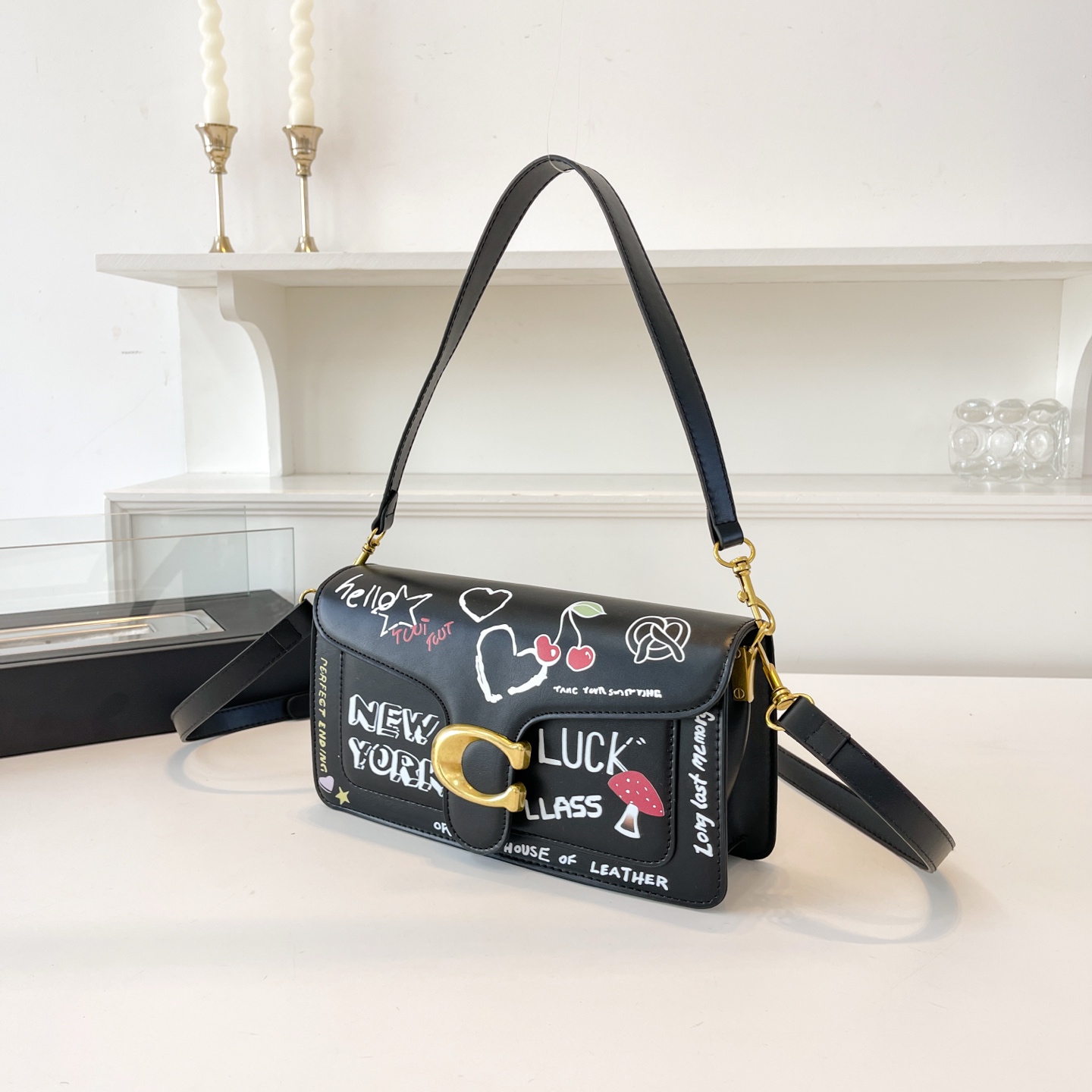 Coach Women's Printed Shoulder Bag Crossbody Bag Commuting