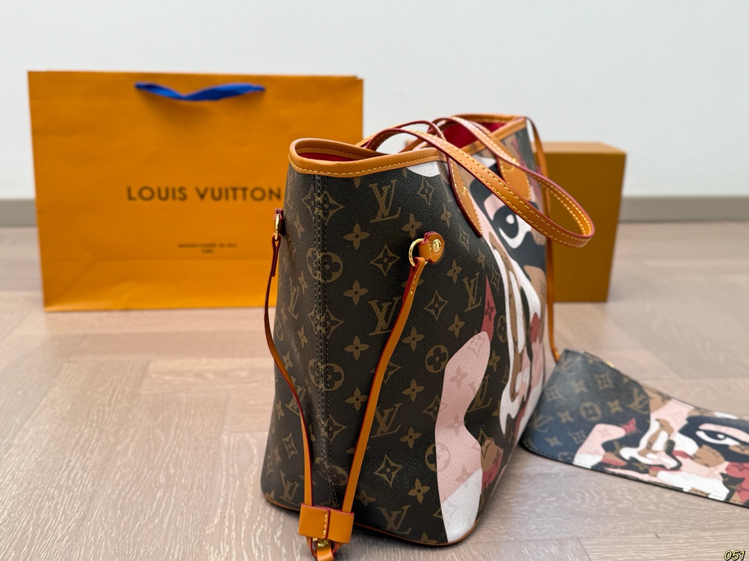 LV neverfull new shopping bag