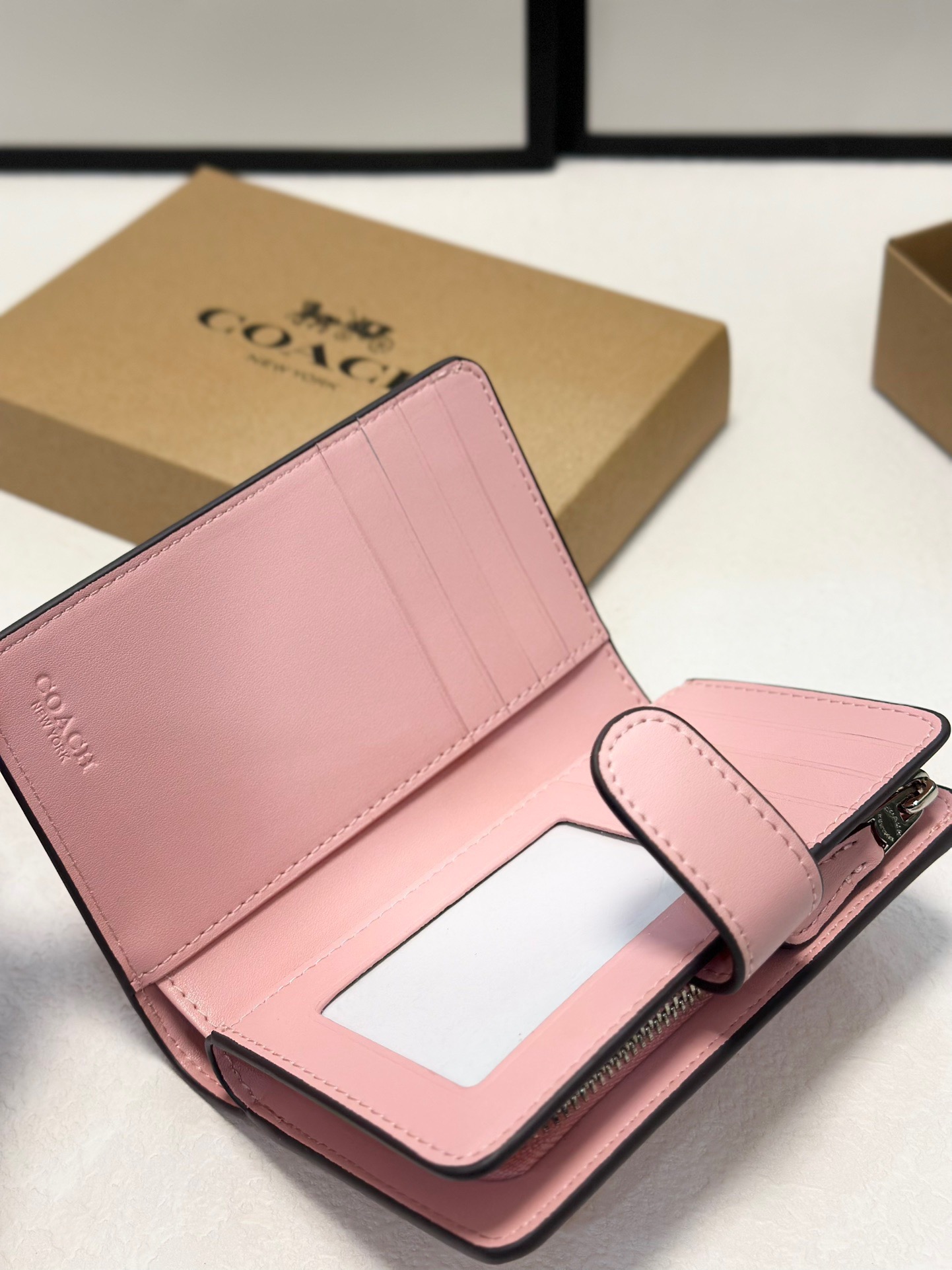 Coach Printed Card Holder Wallet