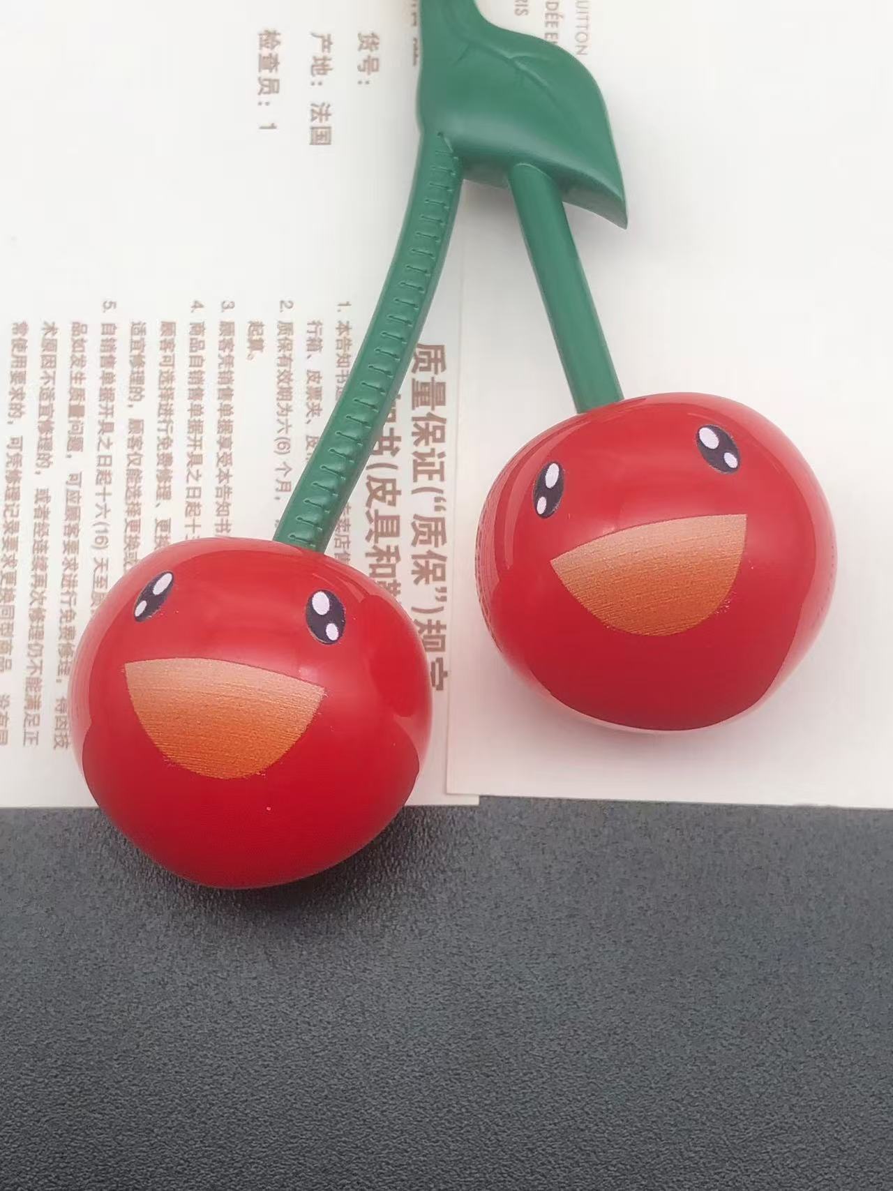 LV cherry bag pendant