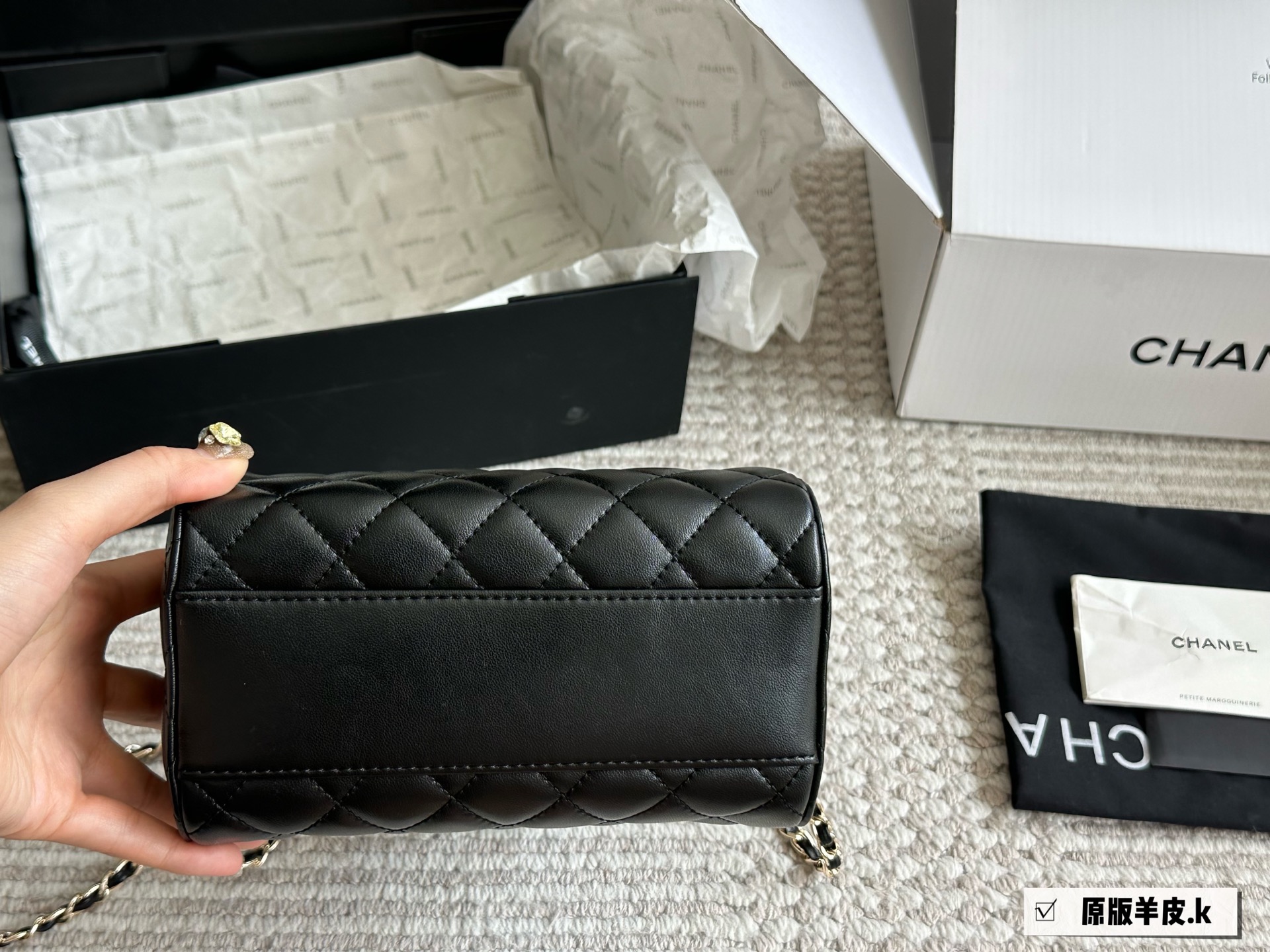 Chanel 25P bowling bag