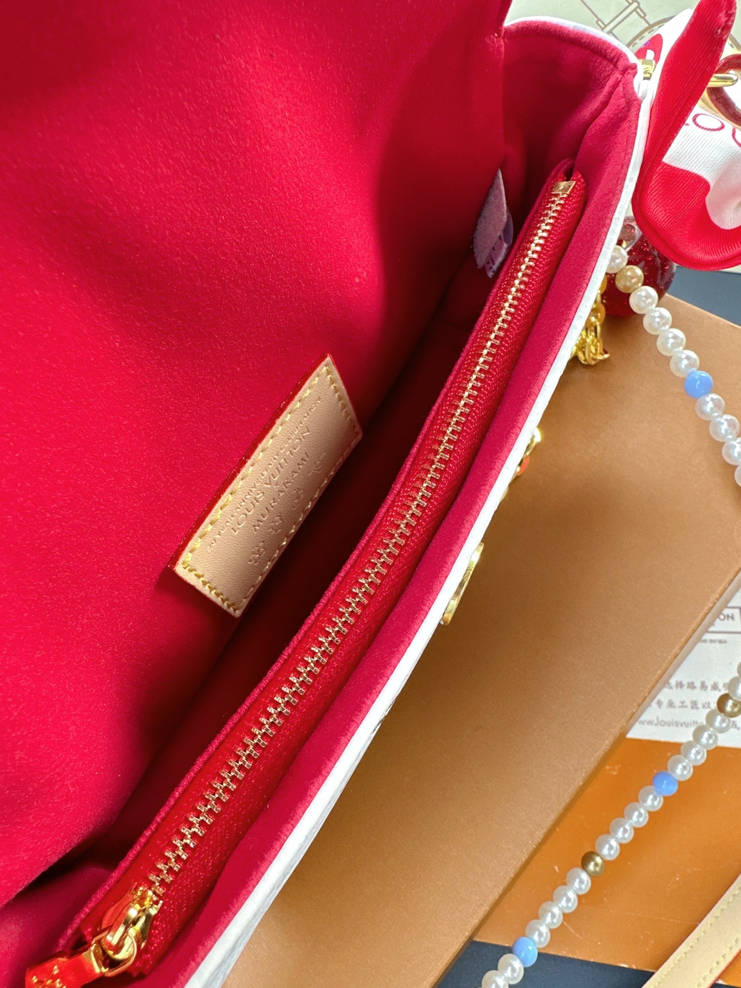 LV ivy woc cherry bag