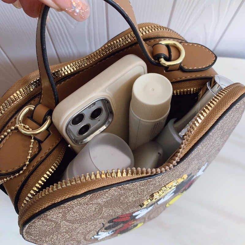 Coach Heart Mickey Mouse Shoulder Crossbody Bag