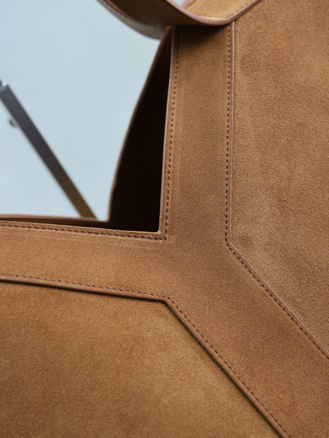 The top version of YSL suede tote bag