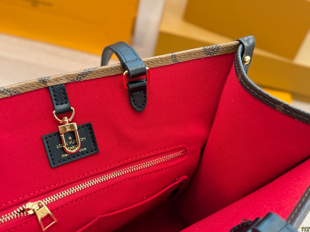 LV onthego shopping bag