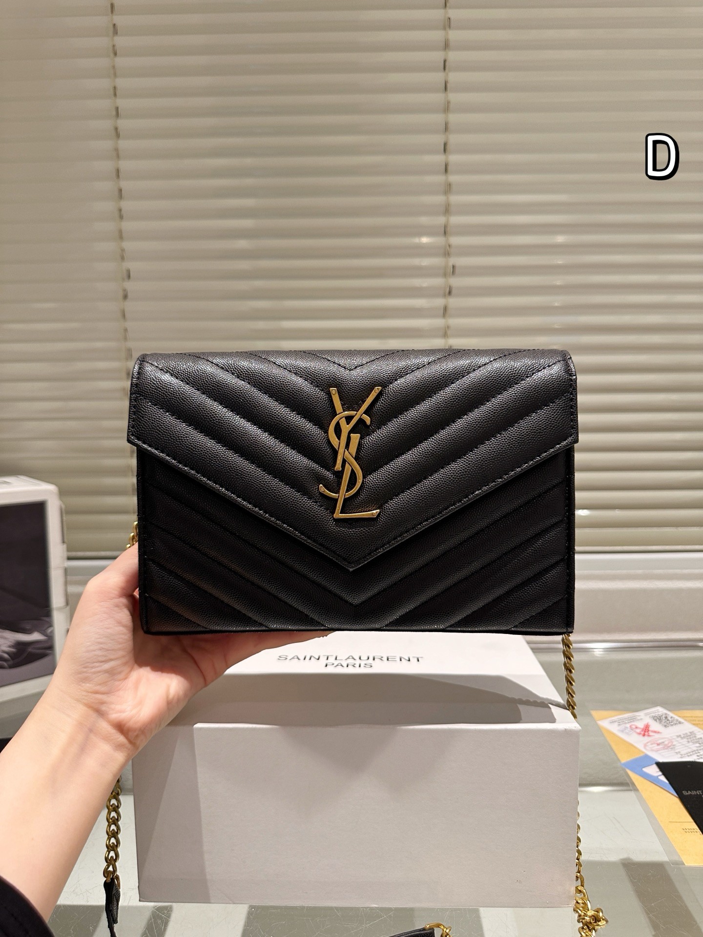 YSL WOC chain crossbody shoulder bag
