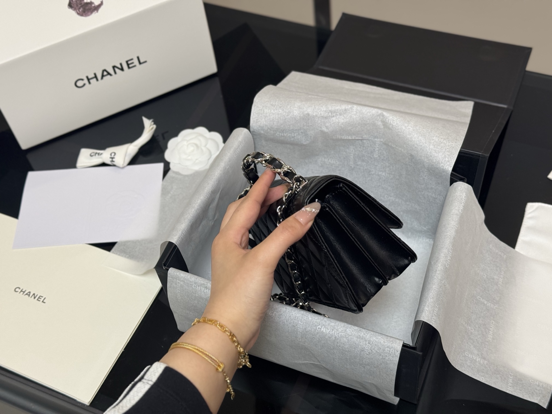 Chanel woc handle organ bag