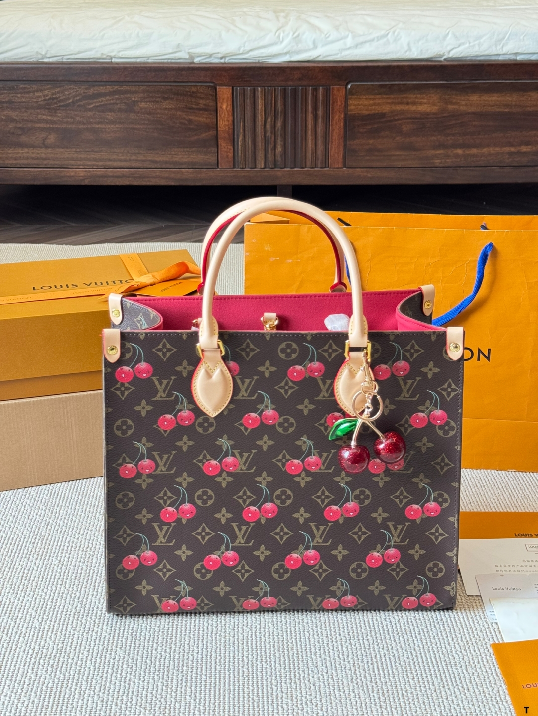 LV Cherry tote bag