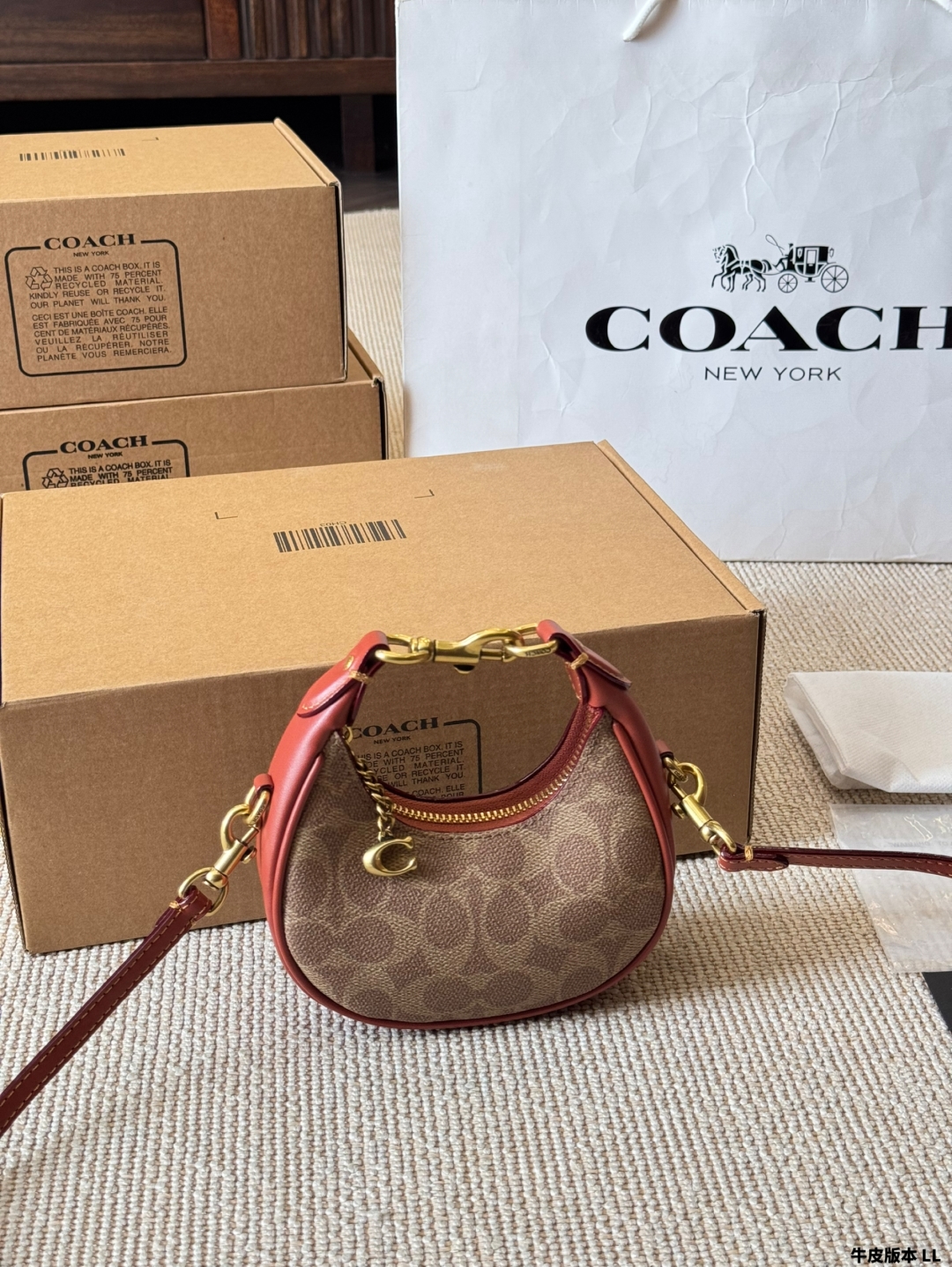 COACH mini crescent bag