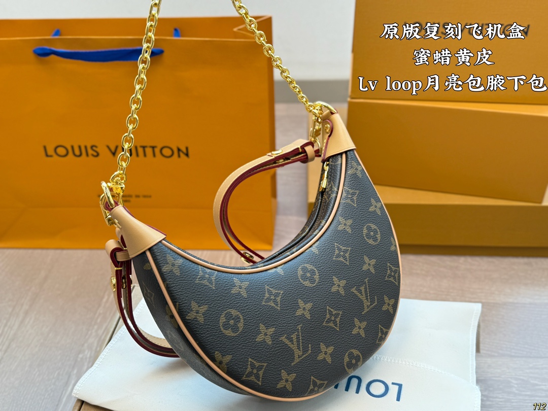 LV loop moon bag underarm bag