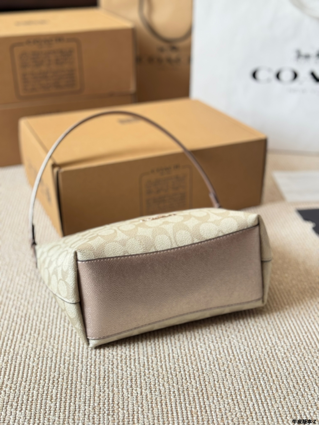 Coach new zip top armpit crossbody bag for women