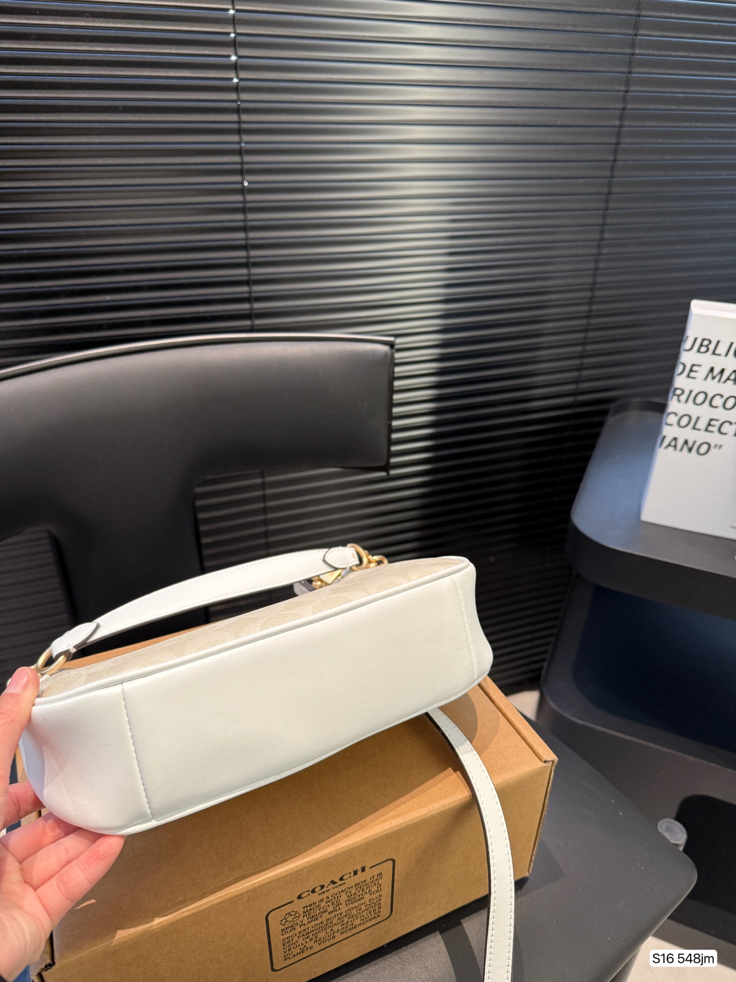 Coach chain crossbody shoulder bag