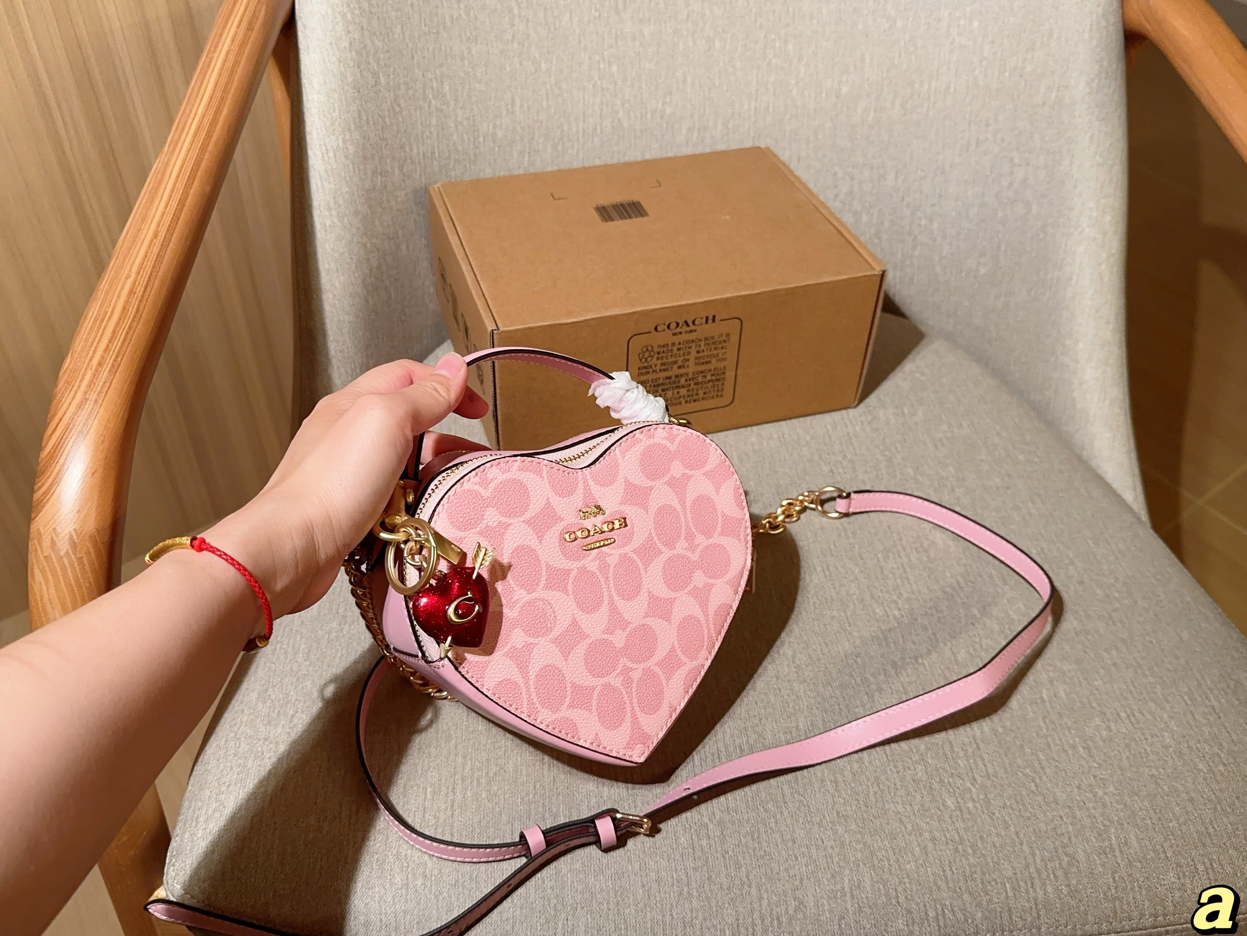 COACH Heart box bag
